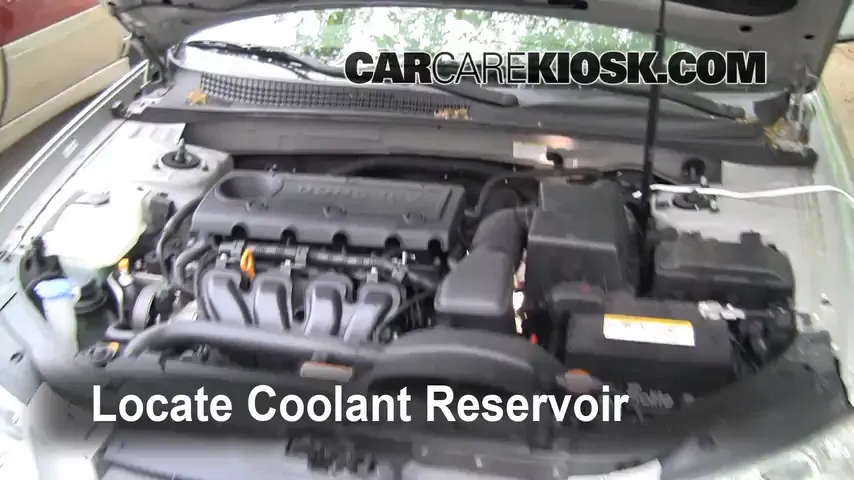 2009 Hyundai Sonata GLS 2.4L 4 Cyl. Coolant (Antifreeze) Add Coolant